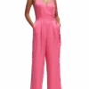 Scotch & Soda V-Neck Racerback Jumpsuit -Scotch & Soda 174910 Pink 20Punch NHD CRP