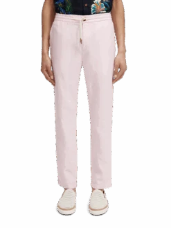 Scotch & Soda Warren Straight Fit Linen-Blended Jogger