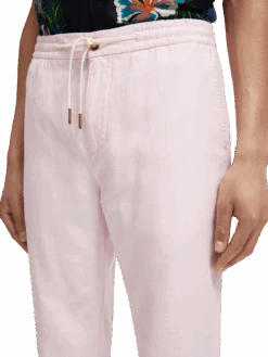 Scotch & Soda Warren Straight Fit Linen-Blended Jogger 14 Scotch & Soda Warren Straight Fit Linen-Blended Jogger -Scotch & Soda 174932 Rose NHD DTL1