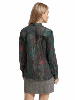 Scotch & Soda Snake Printed Tie-Neck Top -Scotch & Soda 175133 6667 MDL BCK 594663d5 ed8f 449b 87c8 196907c986ff