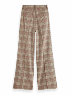 Scotch & Soda Rose Pleated High-Rise Check Pant -Scotch & Soda 175161 6401 BCK b69d5c5c 548b 4194 af19 f4783347833a