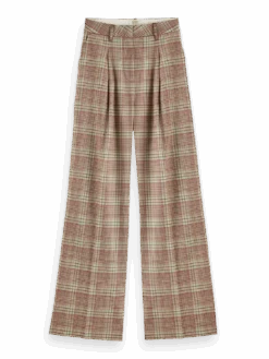 Scotch & Soda Rose Pleated High-Rise Check Pant -Scotch & Soda 175161 6401 FNT 335829ca 5c9c 43ce 974b 8bd77ba80d45