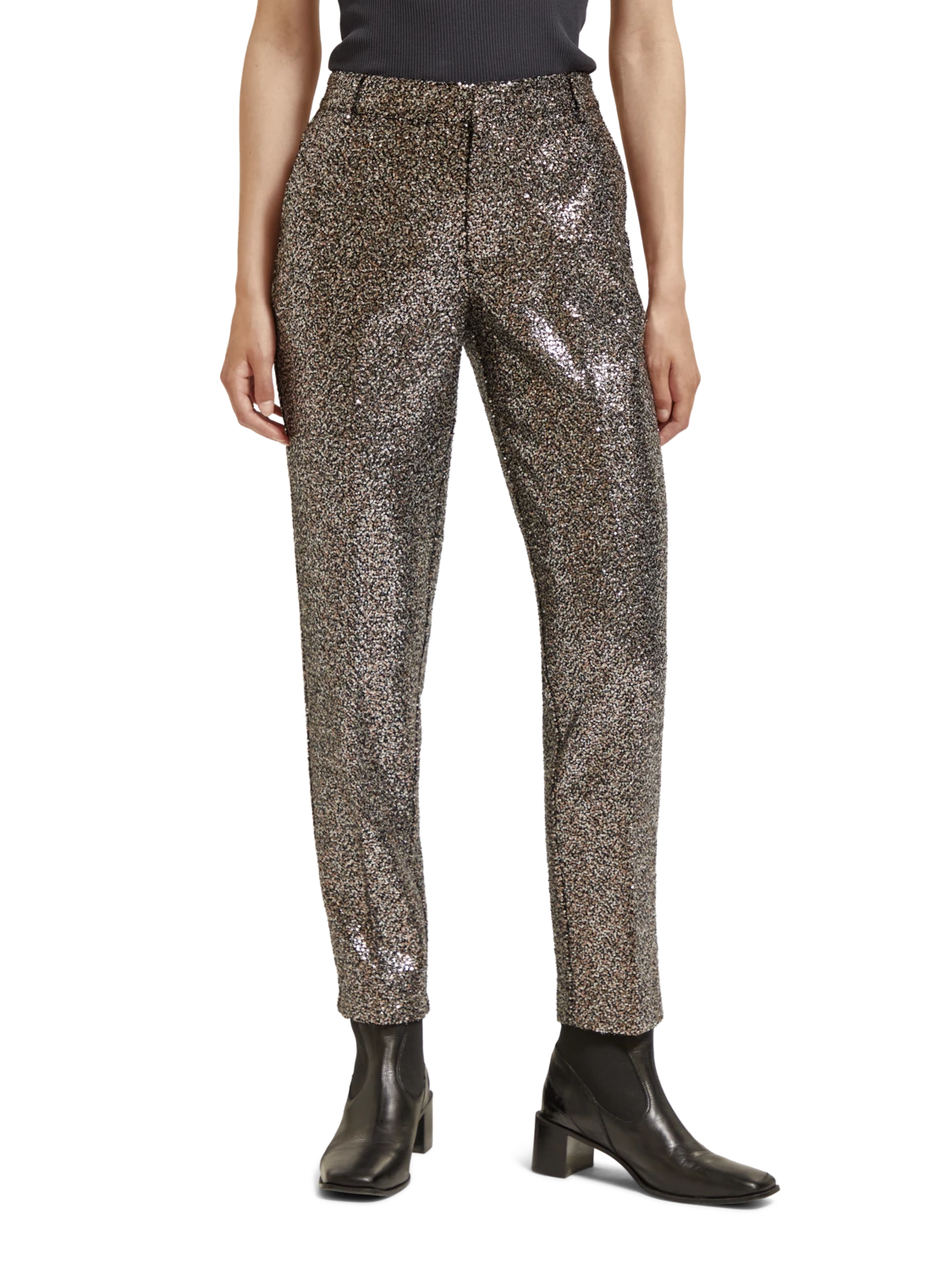 Scotch & Soda Lowry Mid Rise Slim Pant In Mixed Sequins 3 Scotch & Soda Lowry Mid Rise Slim Pant In Mixed Sequins