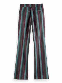 Scotch & Soda Violet - Glitter Stripe High Rise Flare Pant -Scotch & Soda 175344 6725 BCK ebb5d073 c004 4a20 8f9e d8e2b61d97e6