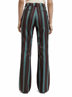 Scotch & Soda Violet - Glitter Stripe High Rise Flare Pant -Scotch & Soda 175344 6725 FIT BCK 1 3edbd84a d246 4772 bf4a d715656dc8d1