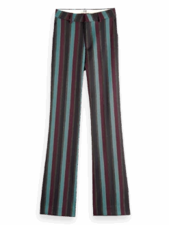 Scotch & Soda Violet - Glitter Stripe High Rise Flare Pant -Scotch & Soda 175344 6725 FNT b4641ec7 8b9c 4dd6 b3cf e1a0401d25b1