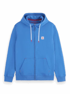 Scotch & Soda Essential Badge Logo Zip Up Hoodie -Scotch & Soda 175352 6186 FNT da40b5a9 2fff 417c b04d 5b909813c319