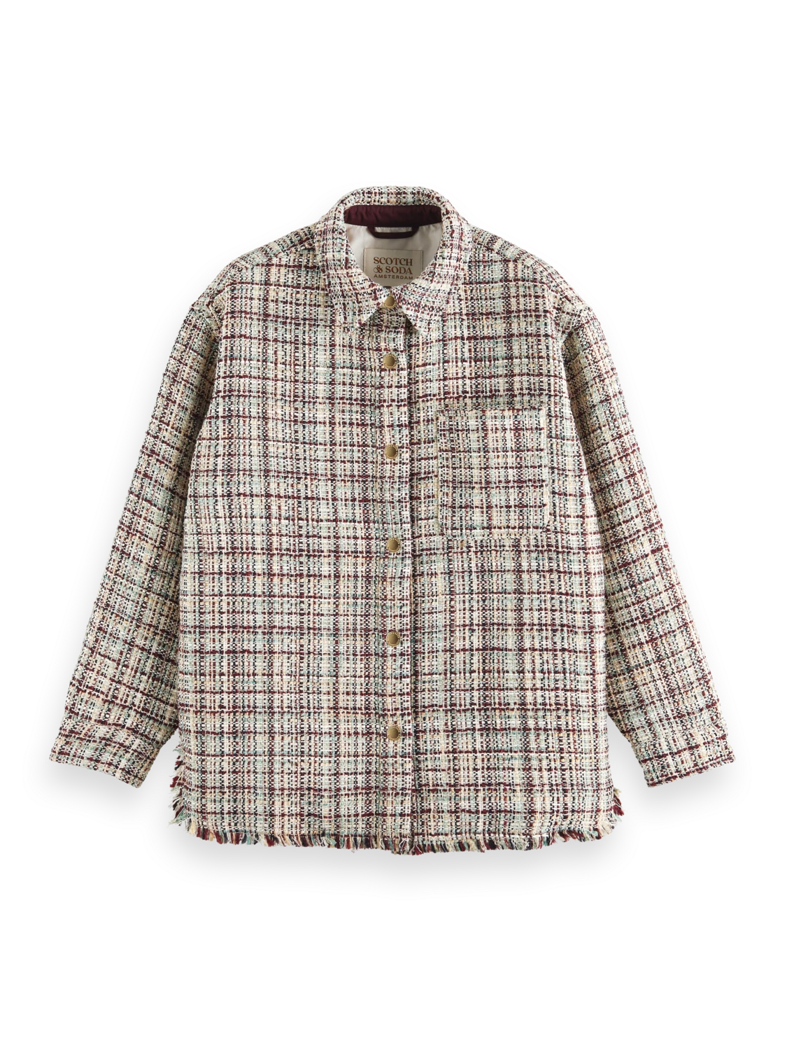 Scotch & Soda Glitter Tweed Shirt Jacket 9 Scotch & Soda Glitter Tweed Shirt Jacket - Image 7