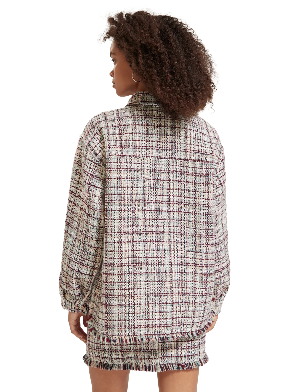 Scotch & Soda Glitter Tweed Shirt Jacket 6 Scotch & Soda Glitter Tweed Shirt Jacket - Image 4