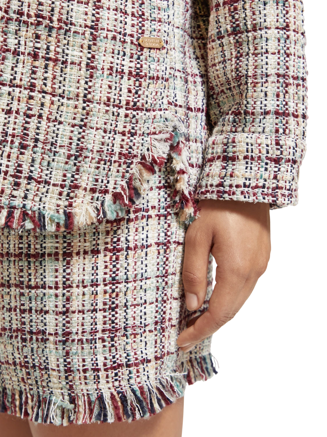 Scotch & Soda Glitter Tweed Shirt Jacket 8 Scotch & Soda Glitter Tweed Shirt Jacket - Image 6