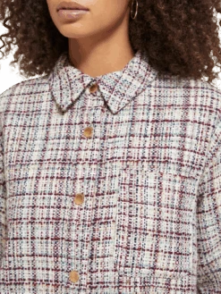 Scotch & Soda Glitter Tweed Shirt Jacket 16 Scotch & Soda Glitter Tweed Shirt Jacket -Scotch & Soda 175356 6841 MDL DTL2 9f6bf6bf 65da 4a03 93b9 00fa2206fb74