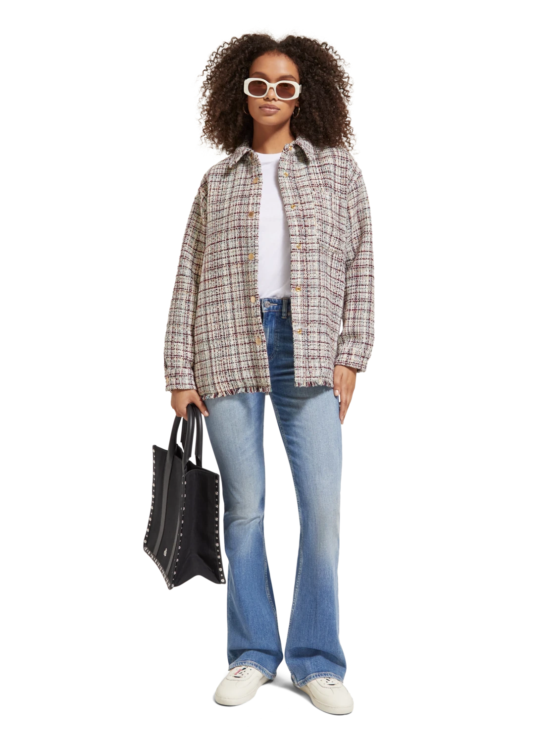 Scotch & Soda Glitter Tweed Shirt Jacket 3 Scotch & Soda Glitter Tweed Shirt Jacket