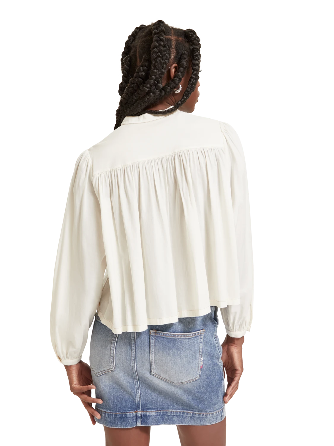 Scotch & Soda Pintuck Yoke Top 3 Scotch & Soda Pintuck Yoke Top - Image 2