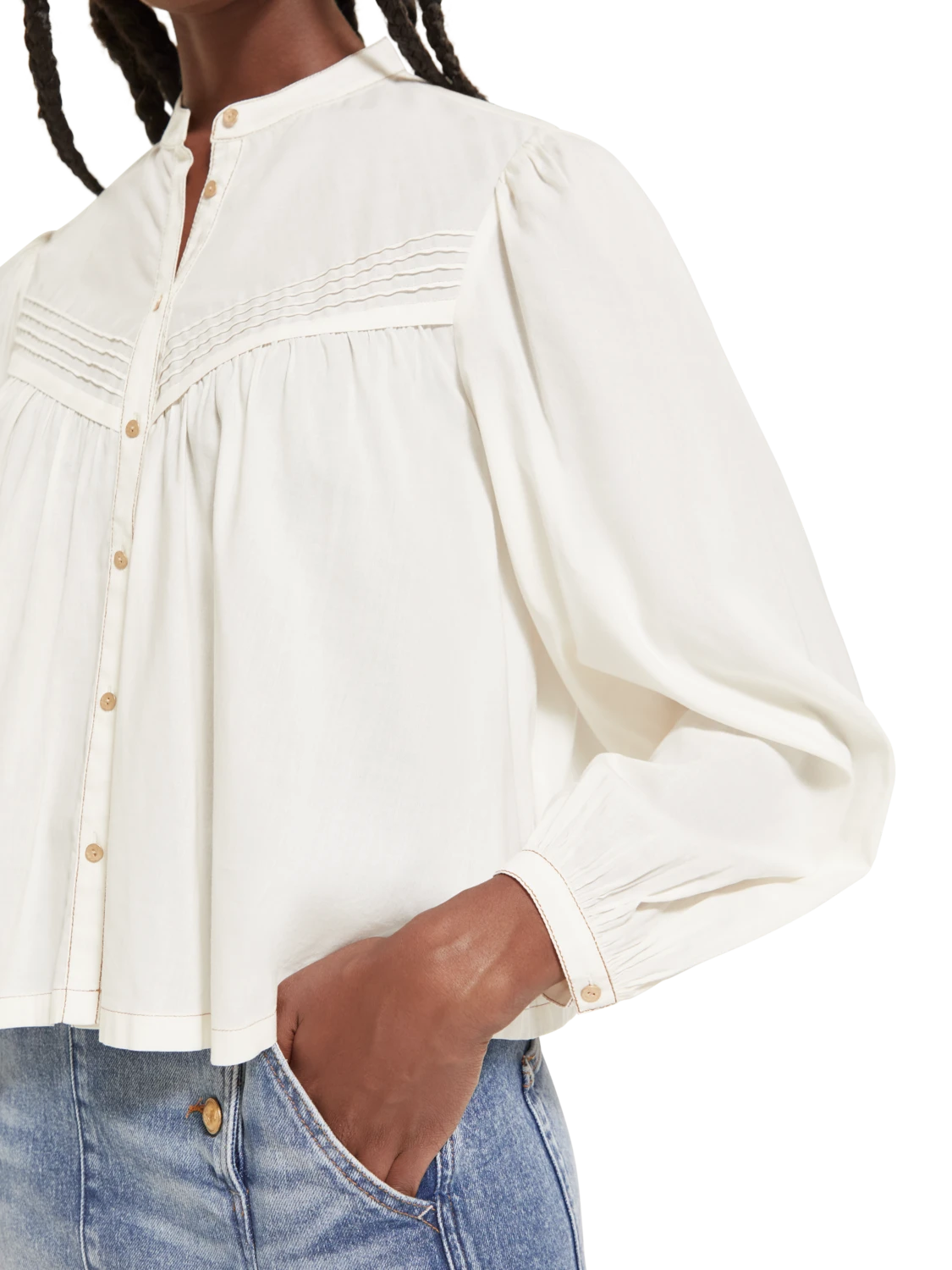 Scotch & Soda Pintuck Yoke Top 4 Scotch & Soda Pintuck Yoke Top - Image 3