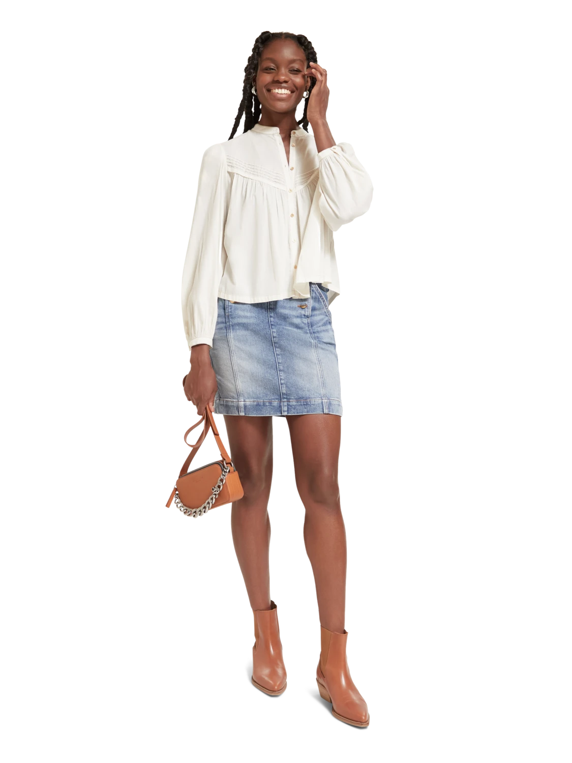 Scotch & Soda Pintuck Yoke Top 2 Scotch & Soda Pintuck Yoke Top