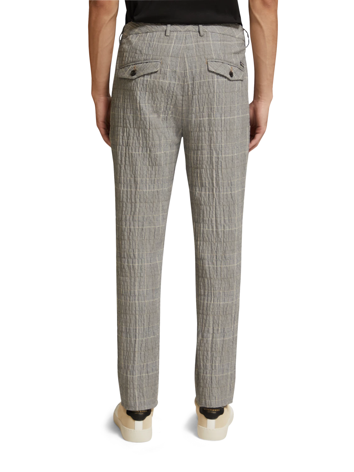 Scotch & Soda Blake Checked Cotton-Blend Seersucker Chino 4 Scotch & Soda Blake Checked Cotton-Blend Seersucker Chino - Image 2