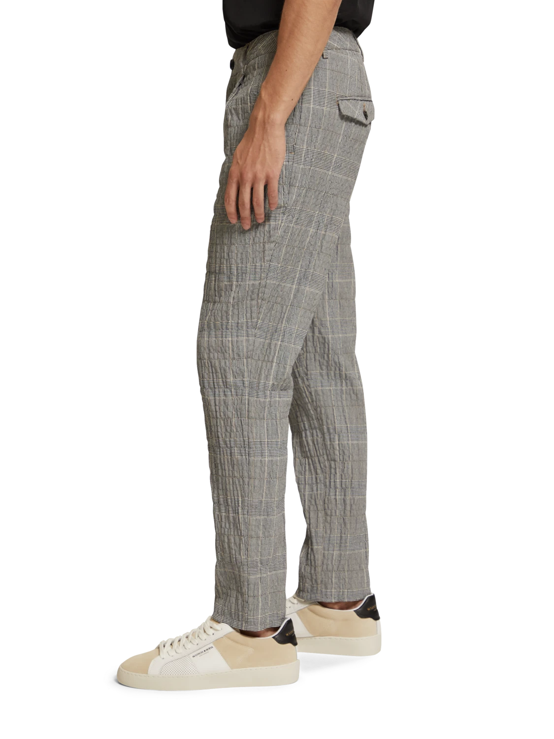 Scotch & Soda Blake Checked Cotton-Blend Seersucker Chino 5 Scotch & Soda Blake Checked Cotton-Blend Seersucker Chino - Image 3