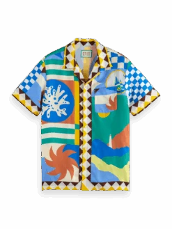 Scotch & Soda Collage Panel Printed Shirt -Scotch & Soda 175508 6960 FNT 47f6a656 3cef 4e73 bed4 b54be1fcb47e