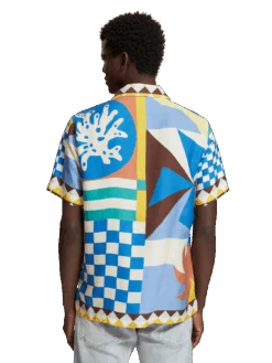 Scotch & Soda Collage Panel Printed Shirt -Scotch & Soda 175508 6960 MDL BCK 1baf8744 6414 47d9 b2e5 6cee5e3a48cb