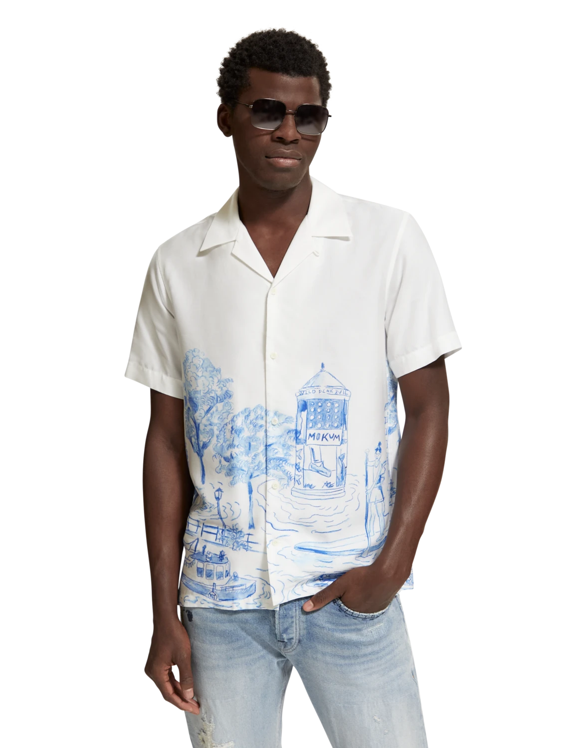 Scotch & Soda Boat Printed Shirt 3 Scotch & Soda Boat Printed Shirt