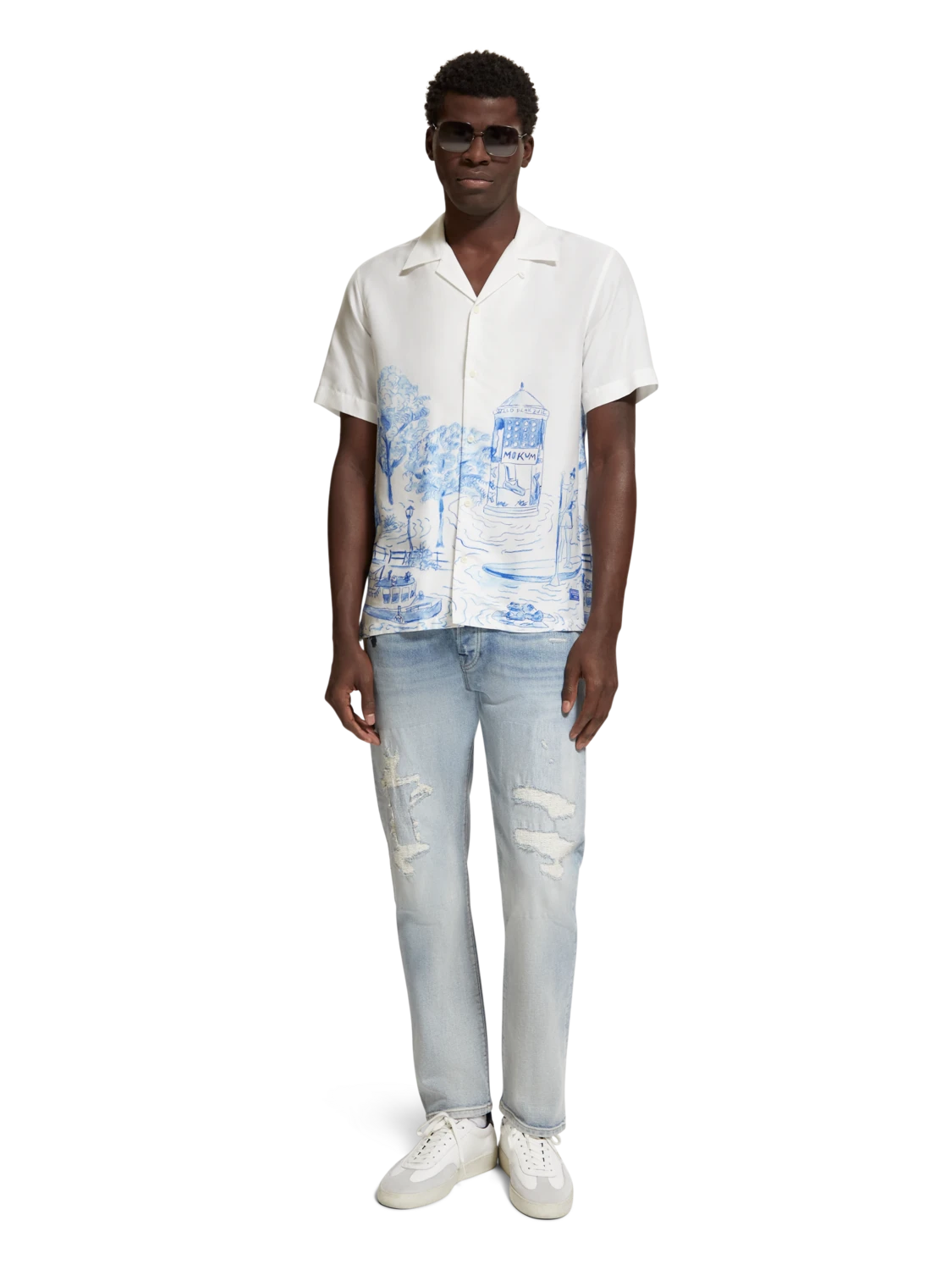 Scotch & Soda Boat Printed Shirt 4 Scotch & Soda Boat Printed Shirt - Image 2