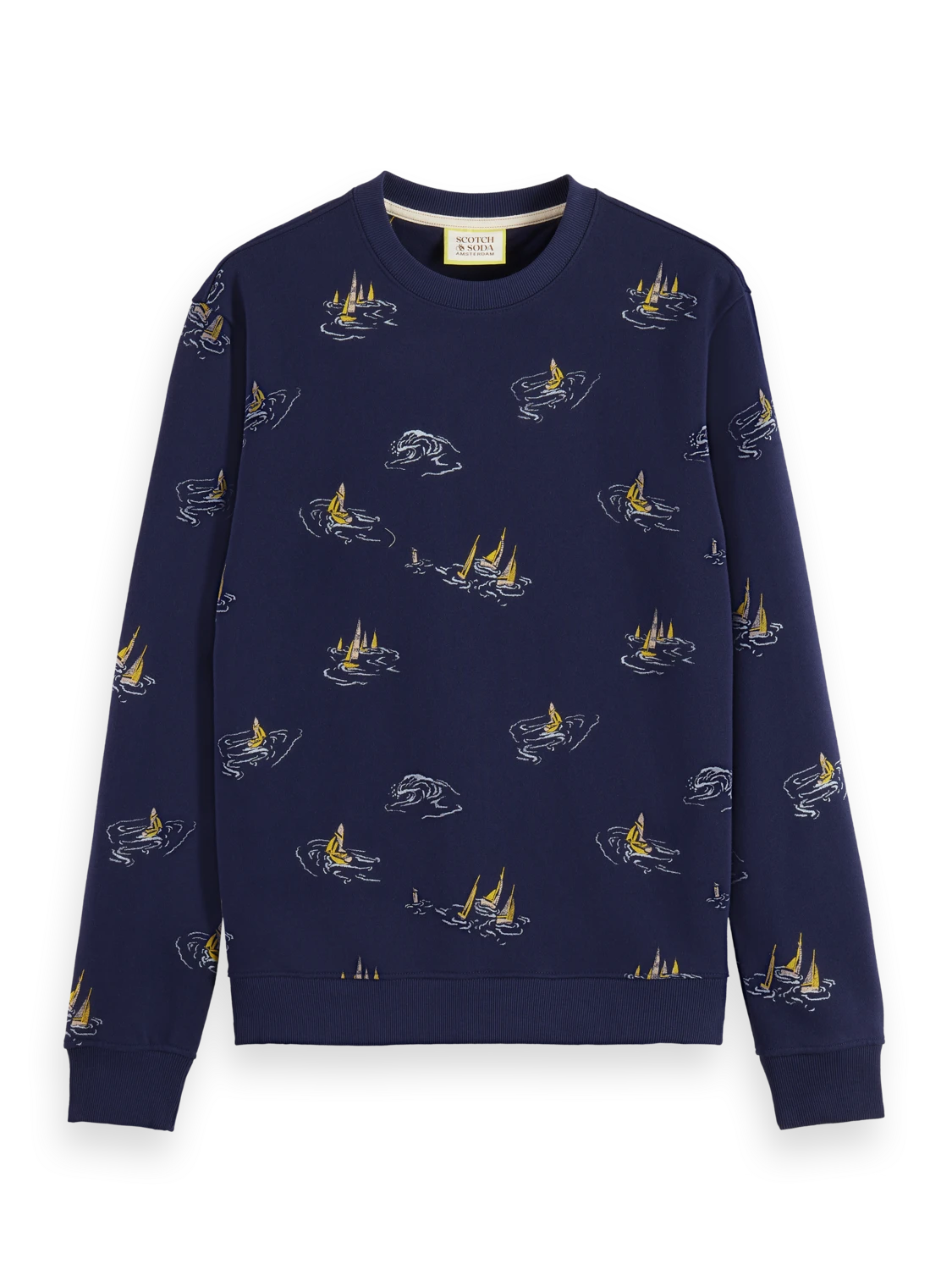 Scotch & Soda Sailboat Printed Sweatshirt 6 Scotch & Soda Sailboat Printed Sweatshirt - Image 4