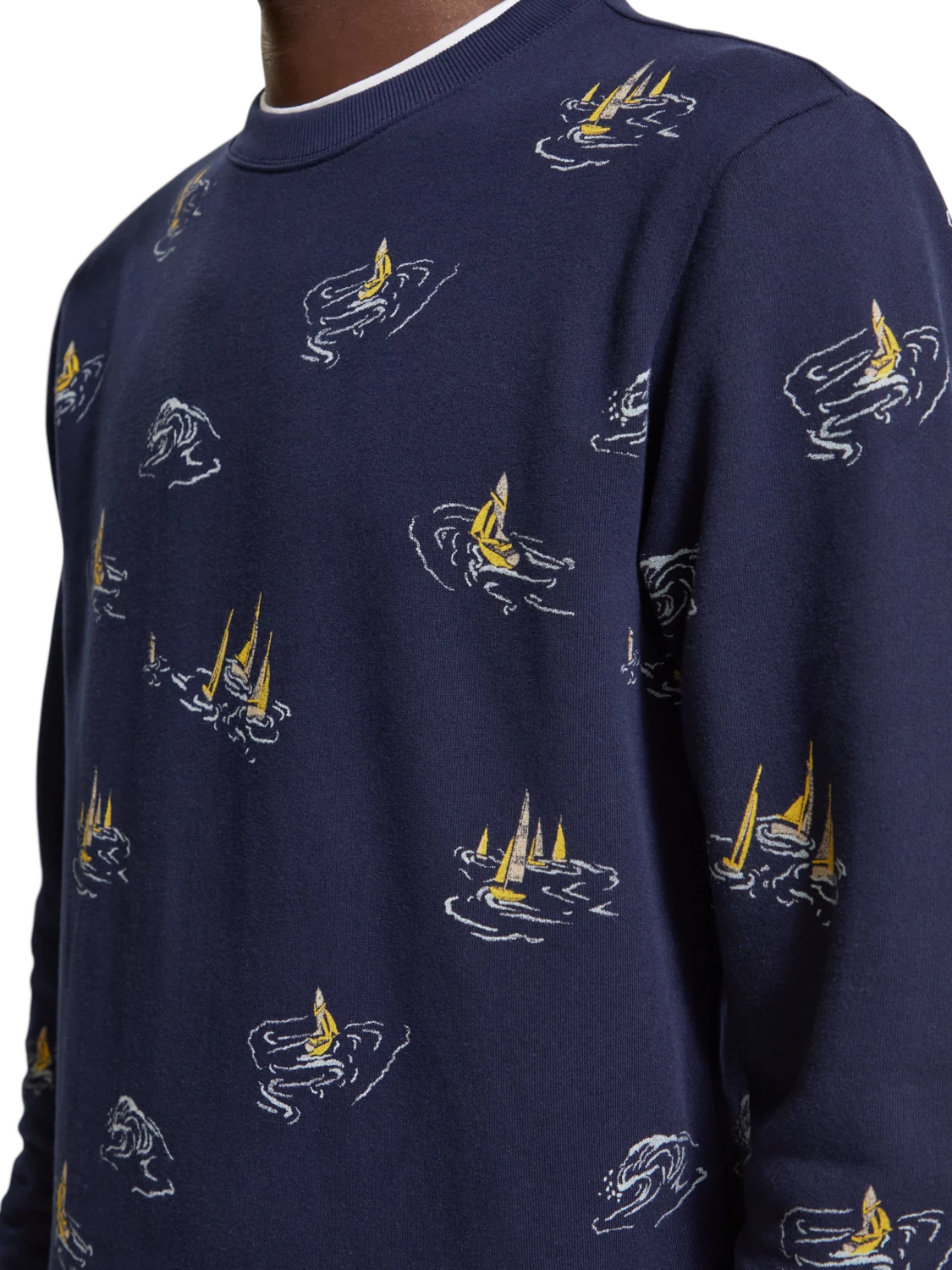 Scotch & Soda Sailboat Printed Sweatshirt 5 Scotch & Soda Sailboat Printed Sweatshirt - Image 3