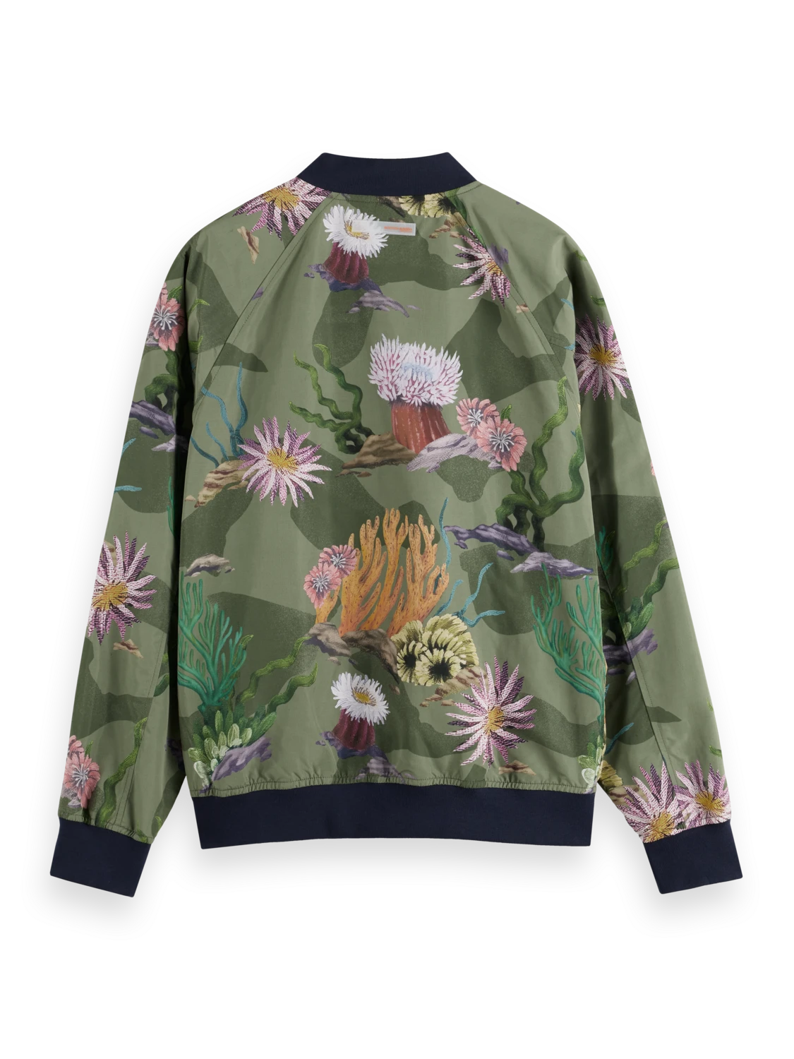 Scotch & Soda Sea Life Printed Reversible Bomber Jacket 8 Scotch & Soda Sea Life Printed Reversible Bomber Jacket - Image 6