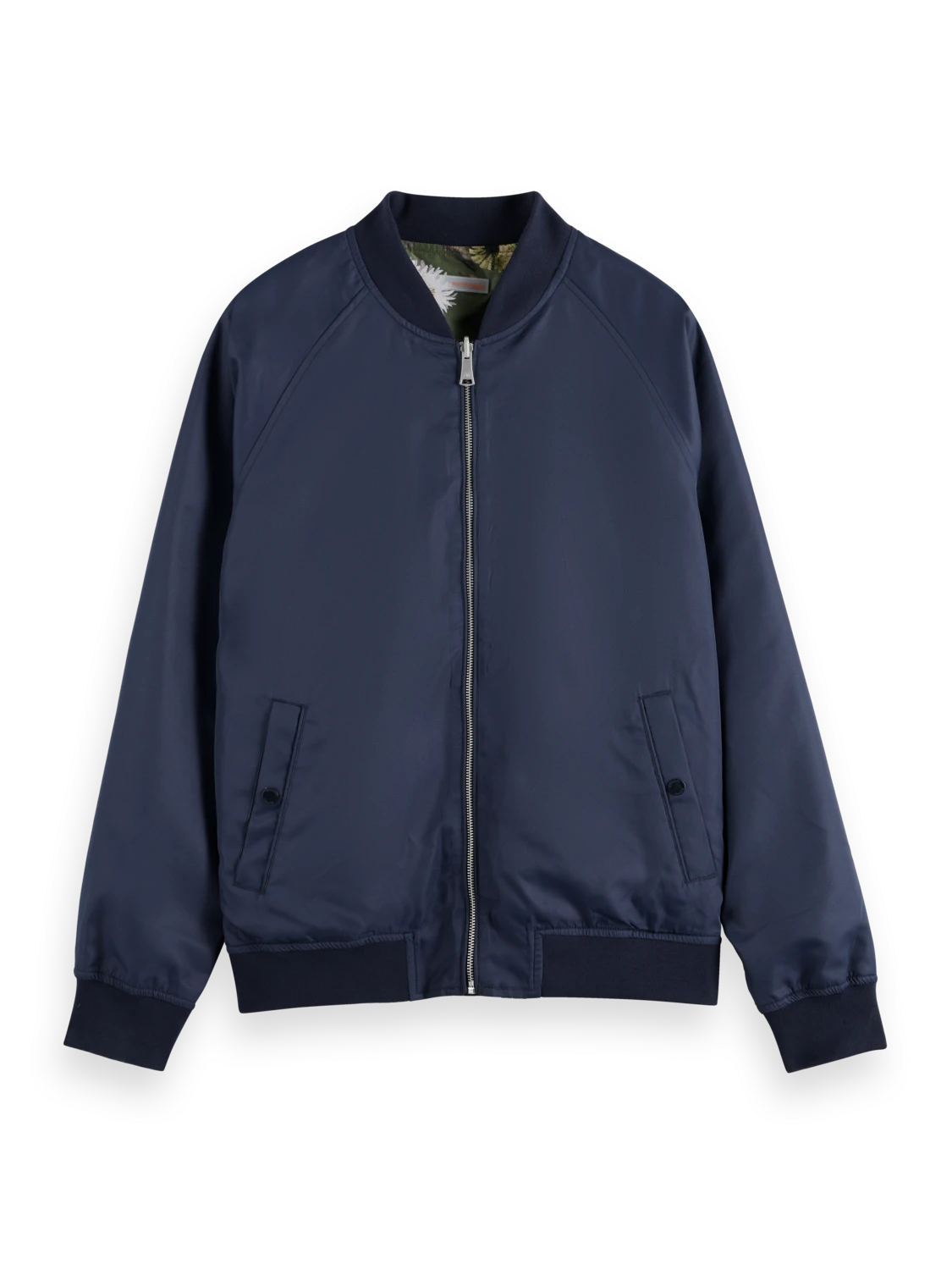 Scotch & Soda Sea Life Printed Reversible Bomber Jacket 9 Scotch & Soda Sea Life Printed Reversible Bomber Jacket - Image 7