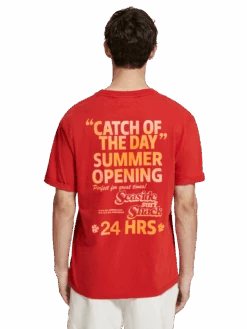 Scotch & Soda Seaside Surf Shack Printed T-Shirt