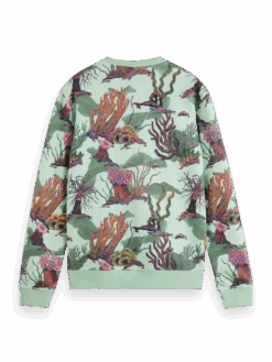Scotch & Soda Coral Reef Printed Sweatshirt -Scotch & Soda 175668 7206 BCK a09e2b8a 58f1 4256 ba0c 8d7037495857
