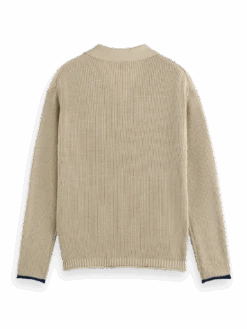 Scotch & Soda Long Sleeve Knit Polo -Scotch & Soda 175728 0795 BCK 192b25b5 0afc 4477 a26c 2e96fa55fe25
