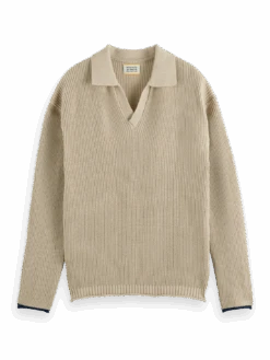 Scotch & Soda Long Sleeve Knit Polo -Scotch & Soda 175728 0795 FNT 638a8f51 b302 4614 8b4d 2091c010fabf