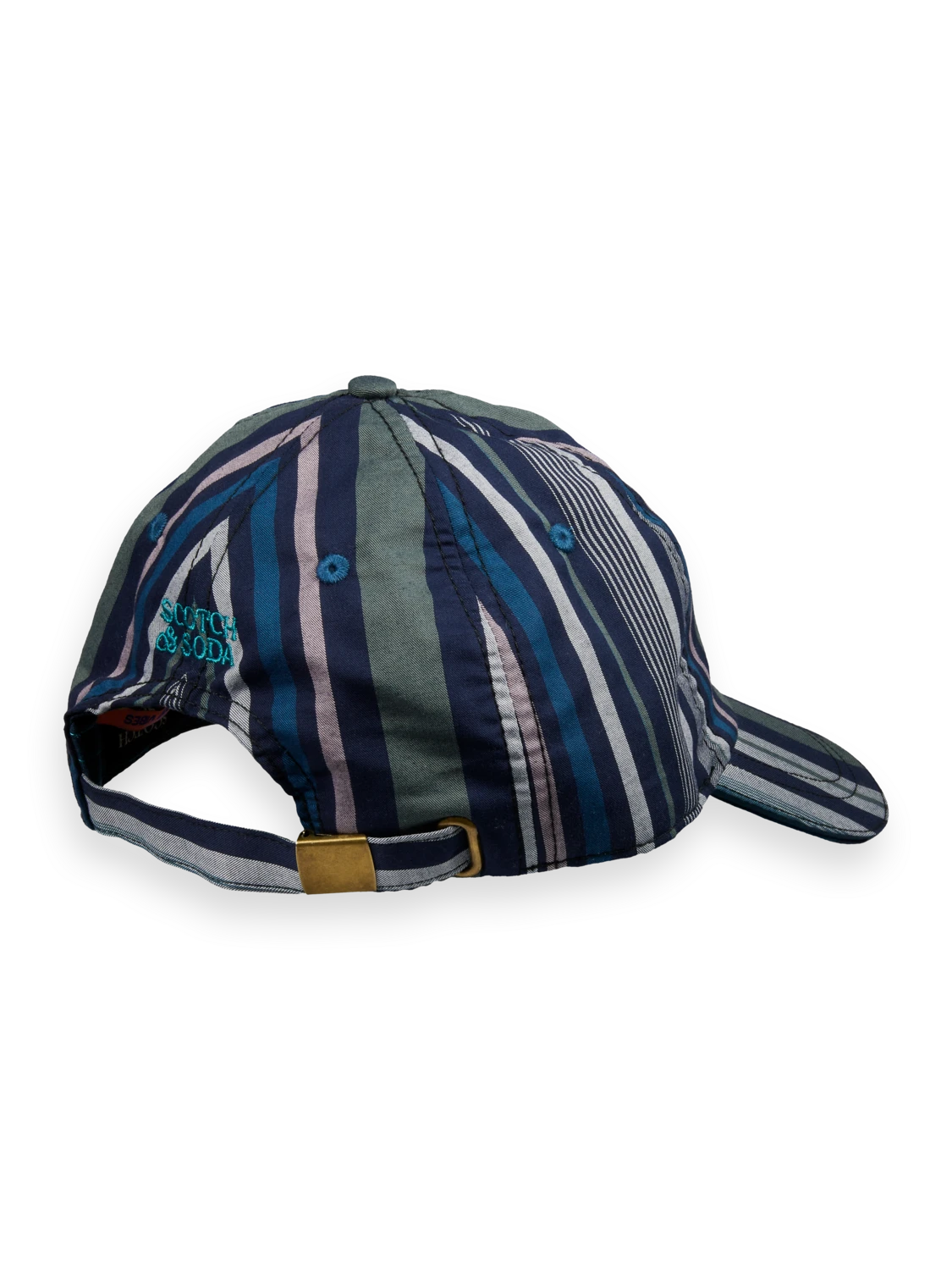 Scotch & Soda Woven Twill Striped Cap 4 Scotch & Soda Woven Twill Striped Cap - Image 2