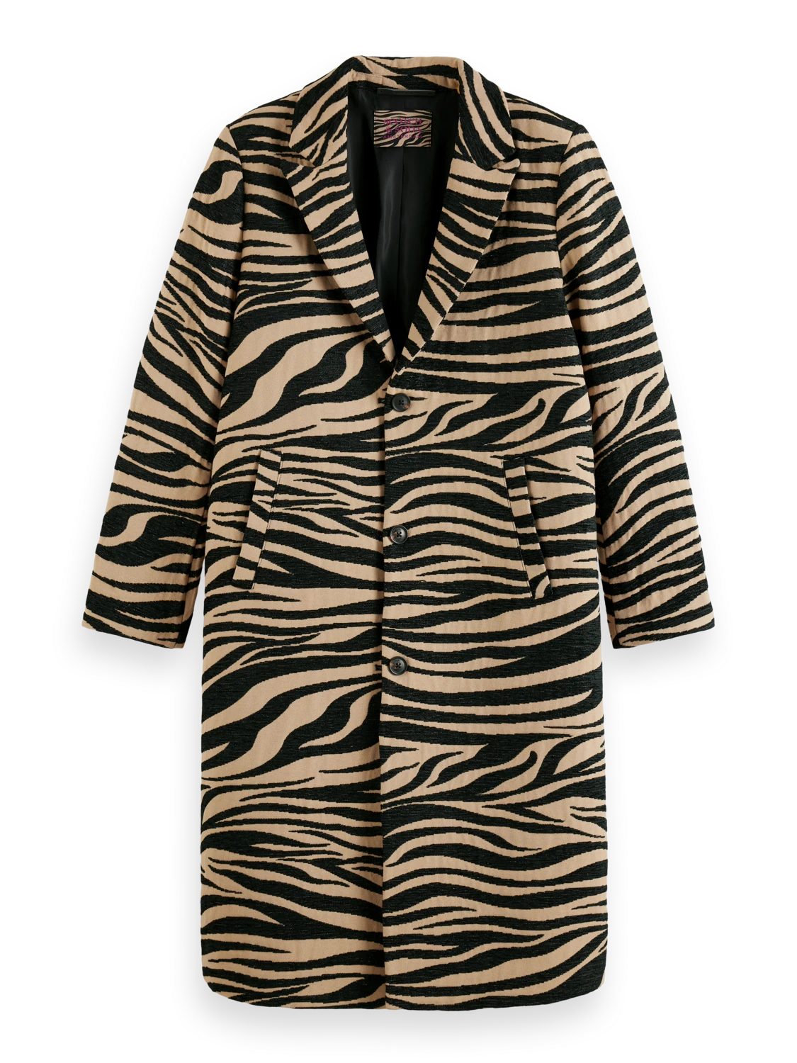 Scotch & Soda Tiger Jacquard Coat 6 Scotch & Soda Tiger Jacquard Coat - Image 4