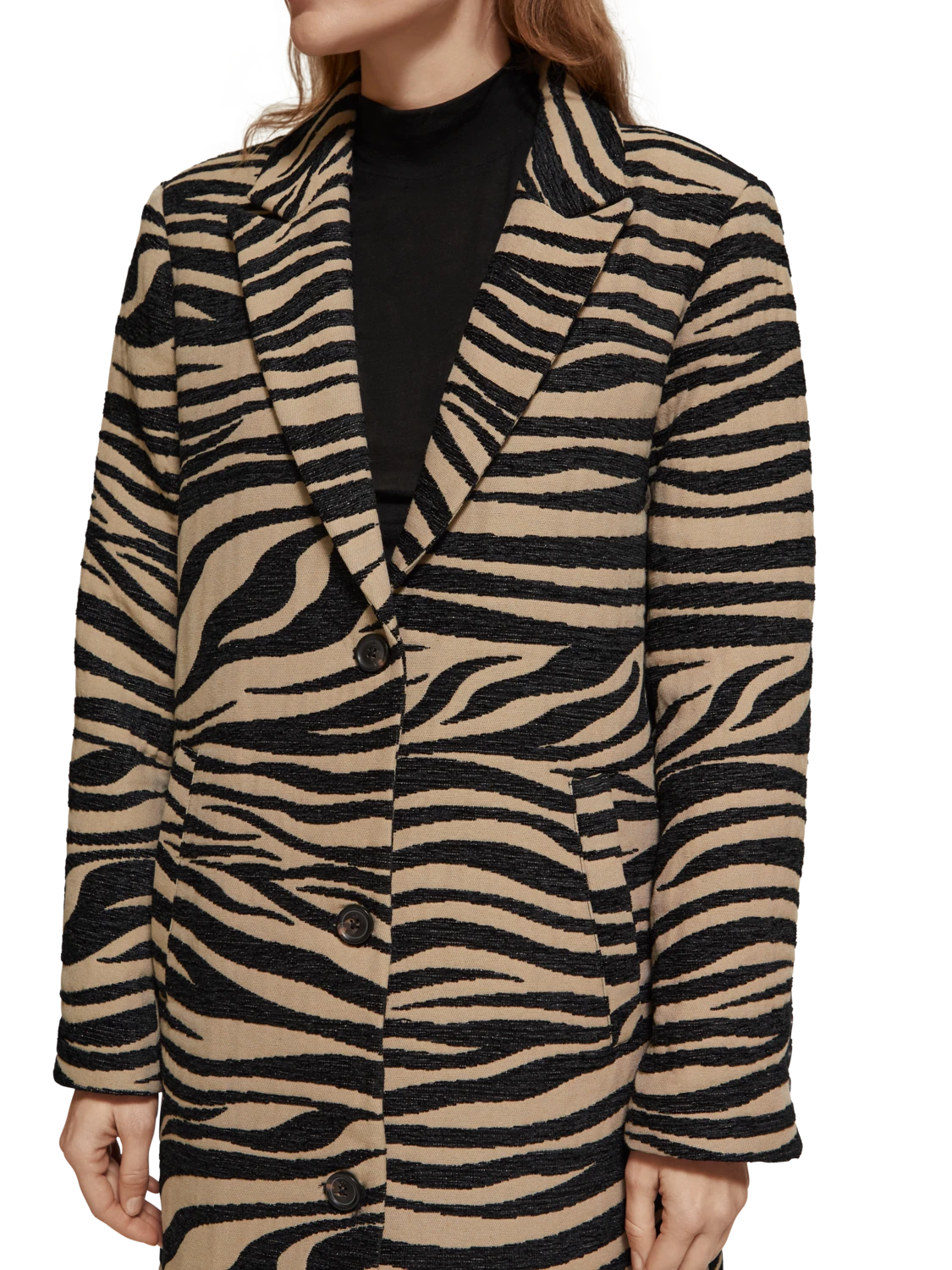 Scotch & Soda Tiger Jacquard Coat 5 Scotch & Soda Tiger Jacquard Coat - Image 3