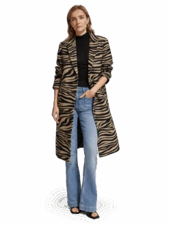 Scotch & Soda Tiger Jacquard Coat