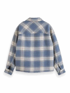 Scotch & Soda Lightweight Check Overshirt -Scotch & Soda 176256 6447 BCK 3b48fe99 933b 4d88 ae67 1a1bd2e333c0