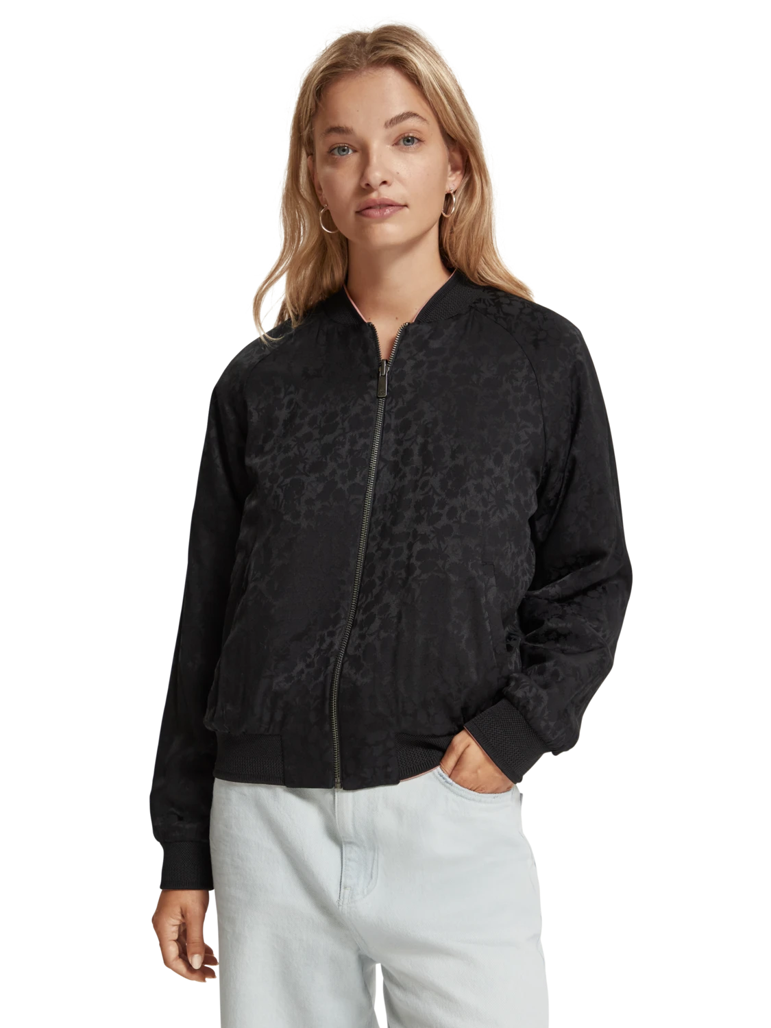 Scotch & Soda Tie Dye Printed Reversible Bomber Jacket 6 Scotch & Soda Tie Dye Printed Reversible Bomber Jacket - Image 4