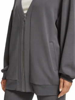 Scotch & Soda Oversized Jersey Bomber Jacket -Scotch & Soda 176297 0723 NHD DTL1 29b3da39 1a68 419e b668 ea3a712e702b