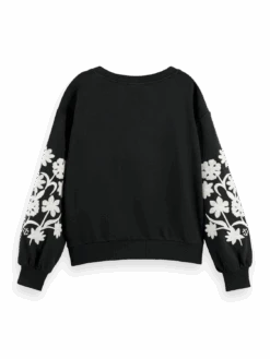 Scotch & Soda Embroidered Sleeve Sweatshirt -Scotch & Soda 176300 6647 BCK 269c9da0 bd56 45eb b535 f8900d6d7cc3