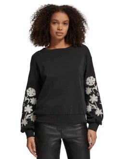 Scotch & Soda Embroidered Sleeve Sweatshirt