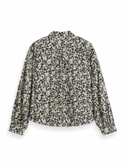 Scotch & Soda Printed Balloon Sleeve Shirt 15 Scotch & Soda Printed Balloon Sleeve Shirt -Scotch & Soda 176318 6914 BCK d60fc885 b1e5 4fb8 a1e5 760464cbc2eb