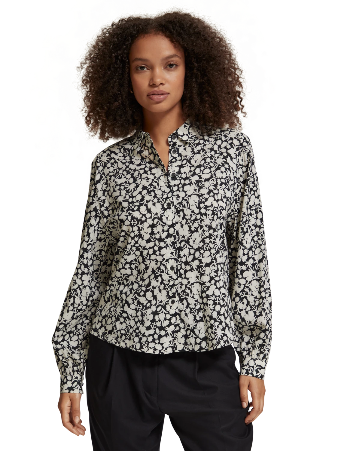 Scotch & Soda Printed Balloon Sleeve Shirt 4 Scotch & Soda Printed Balloon Sleeve Shirt - Image 2