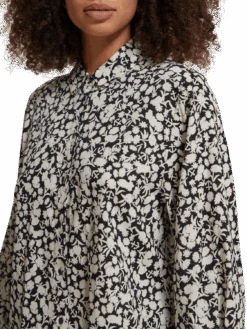 Scotch & Soda Printed Balloon Sleeve Shirt 12 Scotch & Soda Printed Balloon Sleeve Shirt -Scotch & Soda 176318 6914 MDL DTL1 b427bc9c 7968 457d aaa4 b5422718c18a