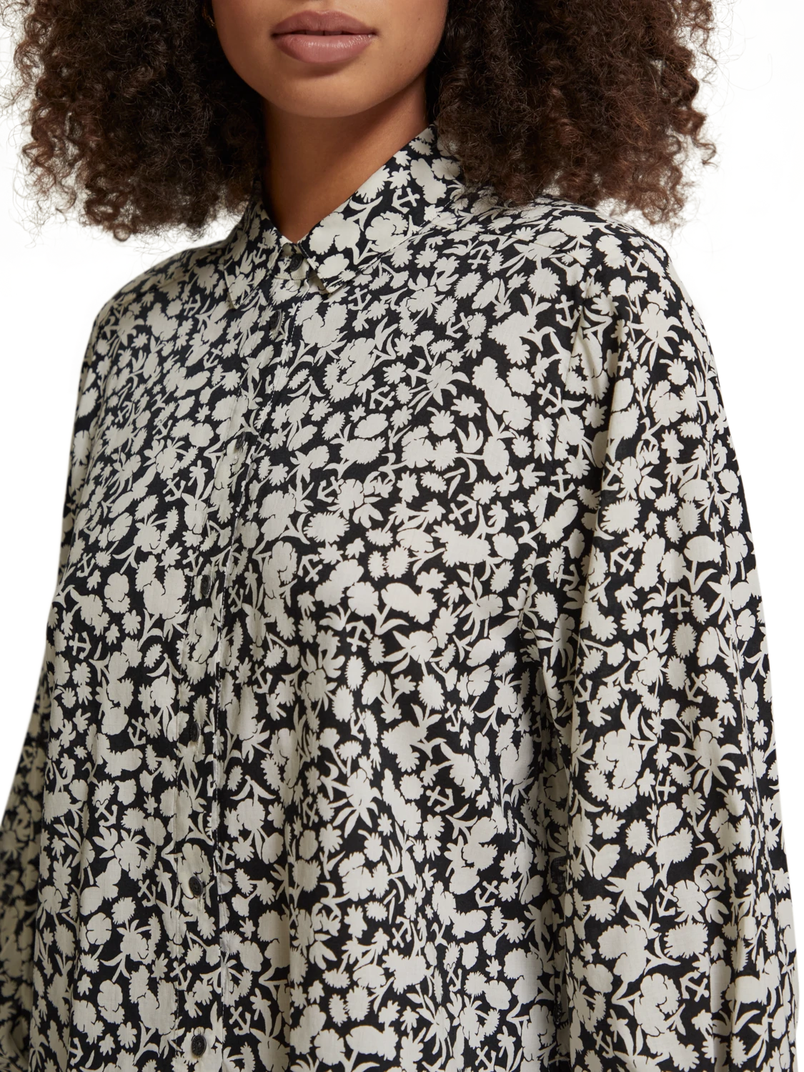 Scotch & Soda Printed Balloon Sleeve Shirt 5 Scotch & Soda Printed Balloon Sleeve Shirt - Image 3