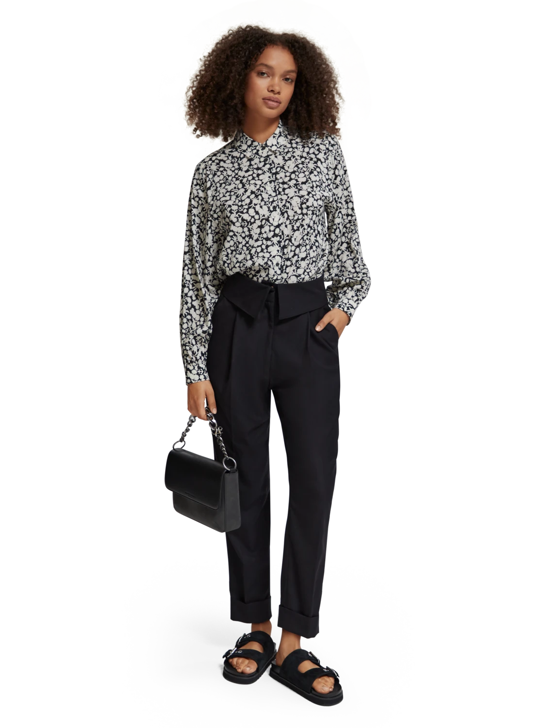 Scotch & Soda Printed Balloon Sleeve Shirt 3 Scotch & Soda Printed Balloon Sleeve Shirt