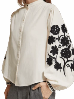Scotch & Soda Floral Embroidered Sleeve Top 13 Scotch & Soda Floral Embroidered Sleeve Top -Scotch & Soda 176332 6643 MDL DTL1 695a1a13 10a6 40ec ba48 0c6f47321397