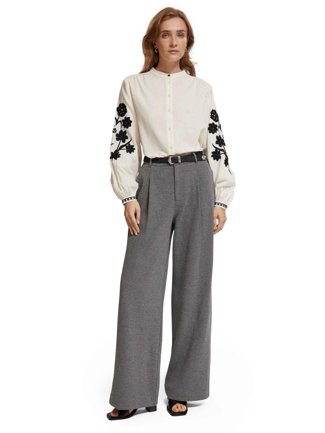 Scotch & Soda Floral Embroidered Sleeve Top 4 Scotch & Soda Floral Embroidered Sleeve Top - Image 2