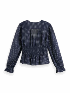 Scotch & Soda Polka Dot V-Neck Top -Scotch & Soda 176335 6989 BCK ba825df2 efe1 427d 9995 a60da148f7e1